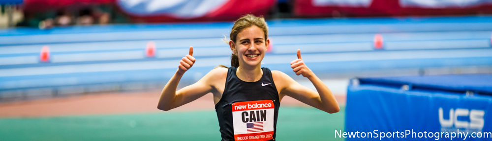 Mary Cain smashes high school record for 2 mile at New Balance Indoor Grand Prix